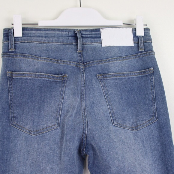 Boohoo Man SUPER SKINNY BANDANA RIP & REPAIR JEANS Sz 32 Distressed Medium Wash - Picture 5 of 9